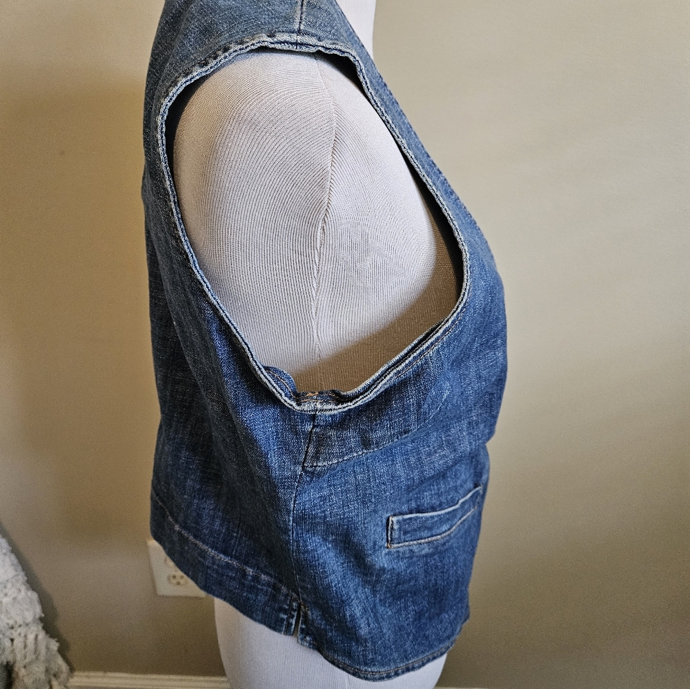 London Denim Button-Up Vest Size XL - Picture 11 of 14